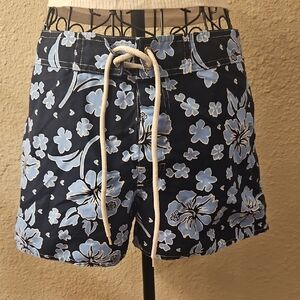 Floral Blue Women's Shorts